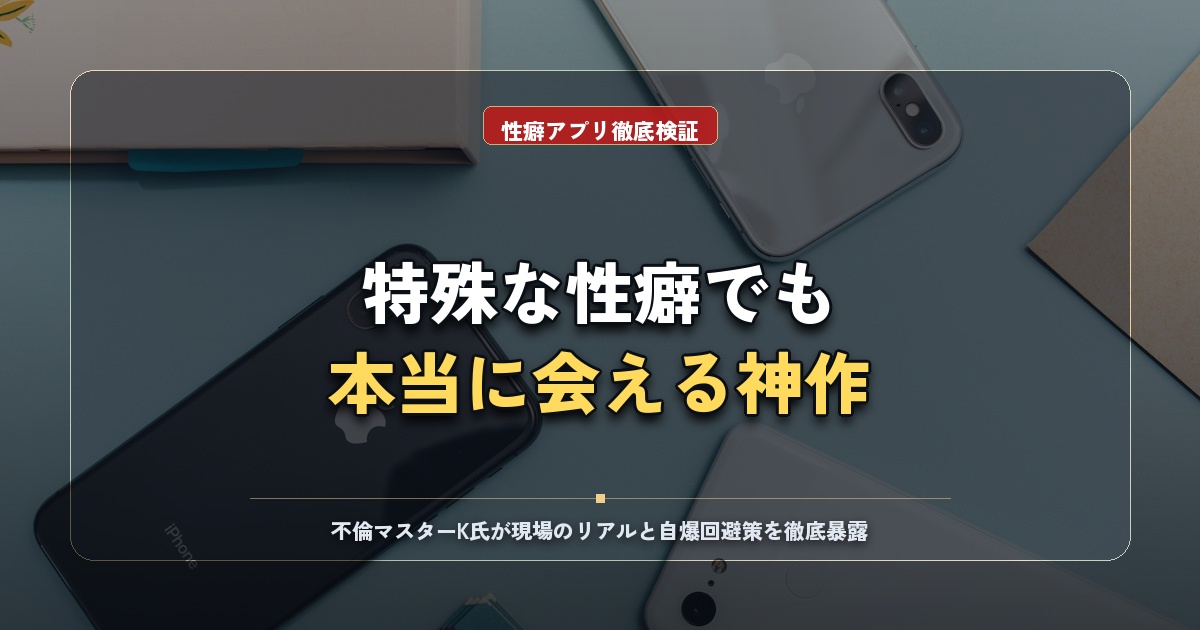 【2026年比較】性癖マッチングアプリ4選を徹底検証！性癖マッチン・トメきゅん・aune…本当に会えるのはどれ？