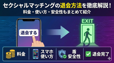 セクシャルマッチングの退会方法を徹底解説｜料金・使い方・安全性もまとめて紹介！