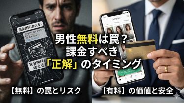 【男性無料は罠】既婚者マッチングアプリをタダで使う裏技と「課金すべきタイミング」の正解【2026年版】