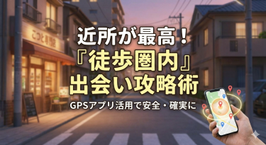 近所でセフレを作る「徒歩圏内」攻略法｜リアルナンパのリスクとGPSアプリ活用術