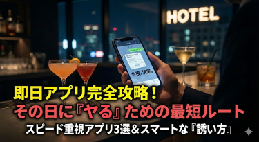 マッチングアプリで「その日にやる」完全攻略｜即日会えるアプリ3選とホテルへの誘導術